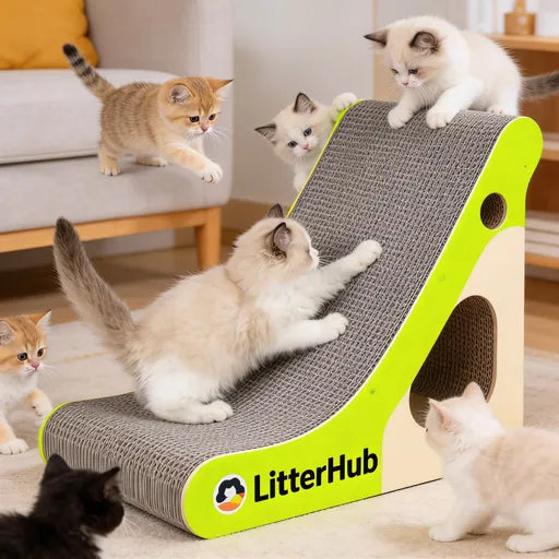 Orluneva® Feline Scratch Nirvana: Premium Cat Scratching Board – Your Kitty’s New Favorite Playground (Goodbye, Scratched Sofas!)