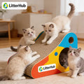 Orluneva® Feline Claw Kingdom Scratching Board – Kitty’s Secret Spot to Sharpen Claws, Unleash Wild Zoomies & Nap Like a Royal | Save Your Furniture from Feline Fury!